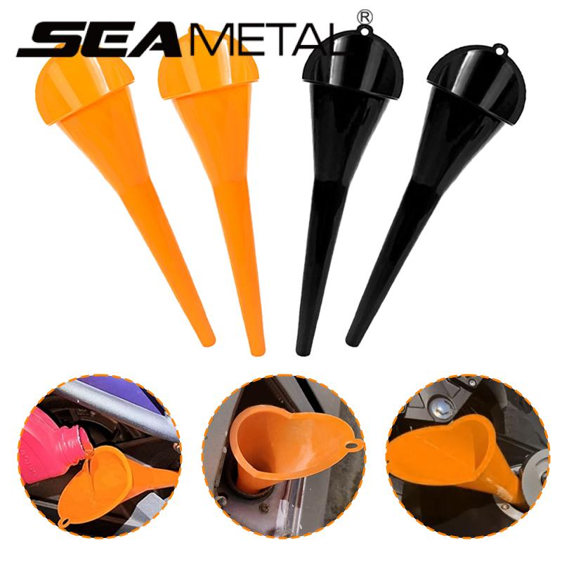 SEAMETAL Betankungstrichter Freihand Langhals Benzinmotoröl Kraftstofffilter Auto Motorrad Spezial-Kunststofftrichter