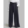 European and American Fashion High Waist Stripe Loose Drape Casual Suit Pants High Waisted Striped Pants