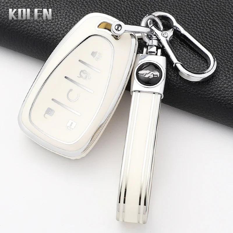 Fashion Tpu Car Key Case Cover For Chevrolet Malibu Blazer Traverse Seeker Onix Equino Volt Bolt Trax Orlando Cruze Spark Sonic