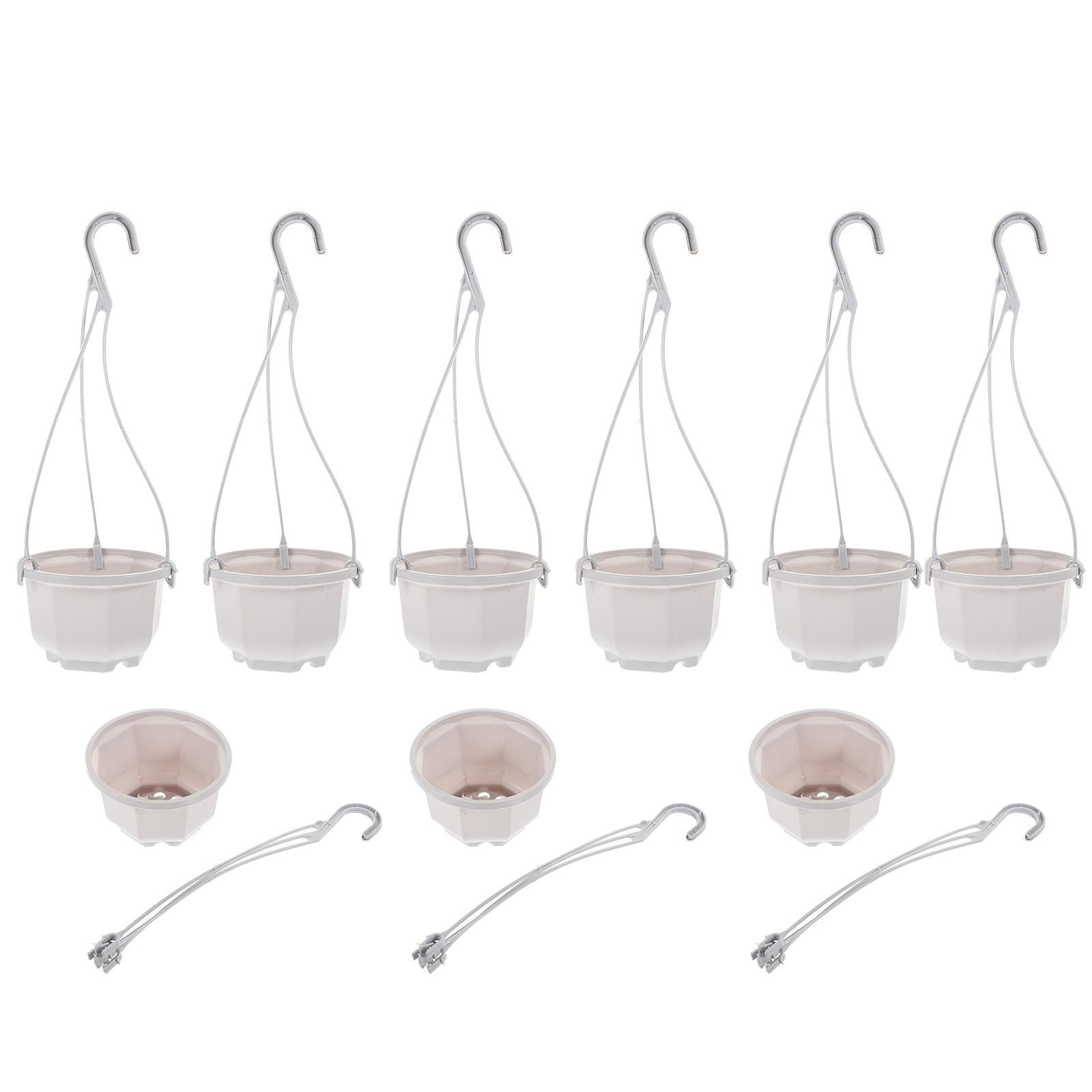 

10 Sets Wall Hanging Chlorophytum Pot Flower Pots Ceramic Outdoor Plastic Succulent Planters