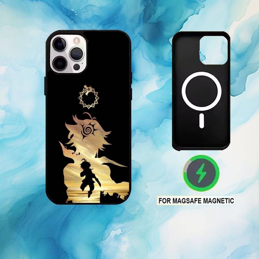 Seven D-Deadly Sins Meliodas Phone Case For iPhone17,16,15,14,13,12,11 Plus,Pro Max Magnetic For Magsafe Wireless Charging