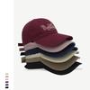 Fashion Hat Original Homemade Letter Embroidery Soft Top Baseball Cap Men's and Women's Korean Version Four Seasons Versatile Soft Top Cap Show Small