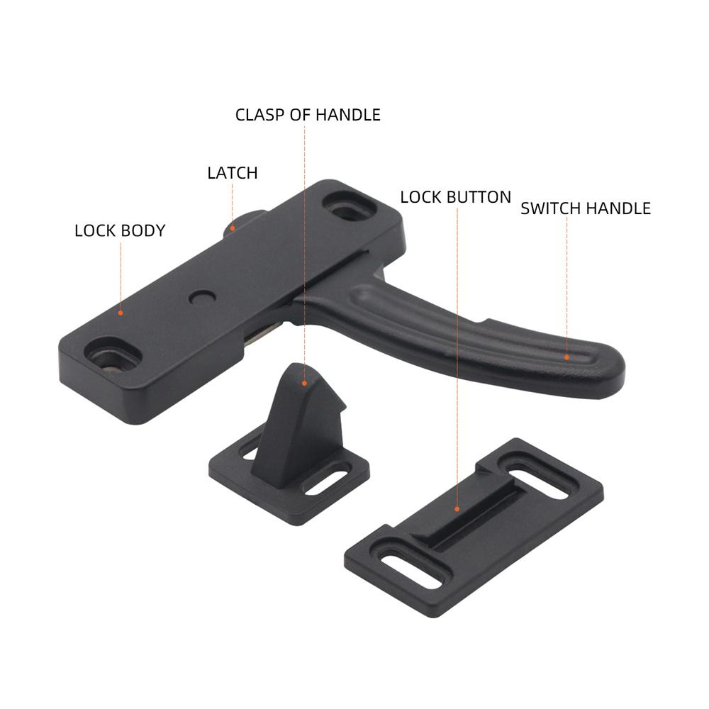 Screen Door Latch Right Hand Handle Kit For RV Camper Motorhome Travel Trailer