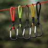 5 peças Corda Elástica para Fixação de Barraca Corda Elástica Versátil Gancho de Suporte de Carga Forte com Mosquetão de Fixação Rápida