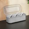 Condiment Server with Ice Tray Cold Serving Tray for Bar Fruit Salad Taco Multipurpose Chilled Condiment Caddy with Compartments And Separate Lids