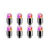 2/4/8pcs LED Tire Valve Stem Caps Neon Light Waterproof Wheel Spoke Lights LED Tire Lamp for Motorcycle Bicycle Car Accessories