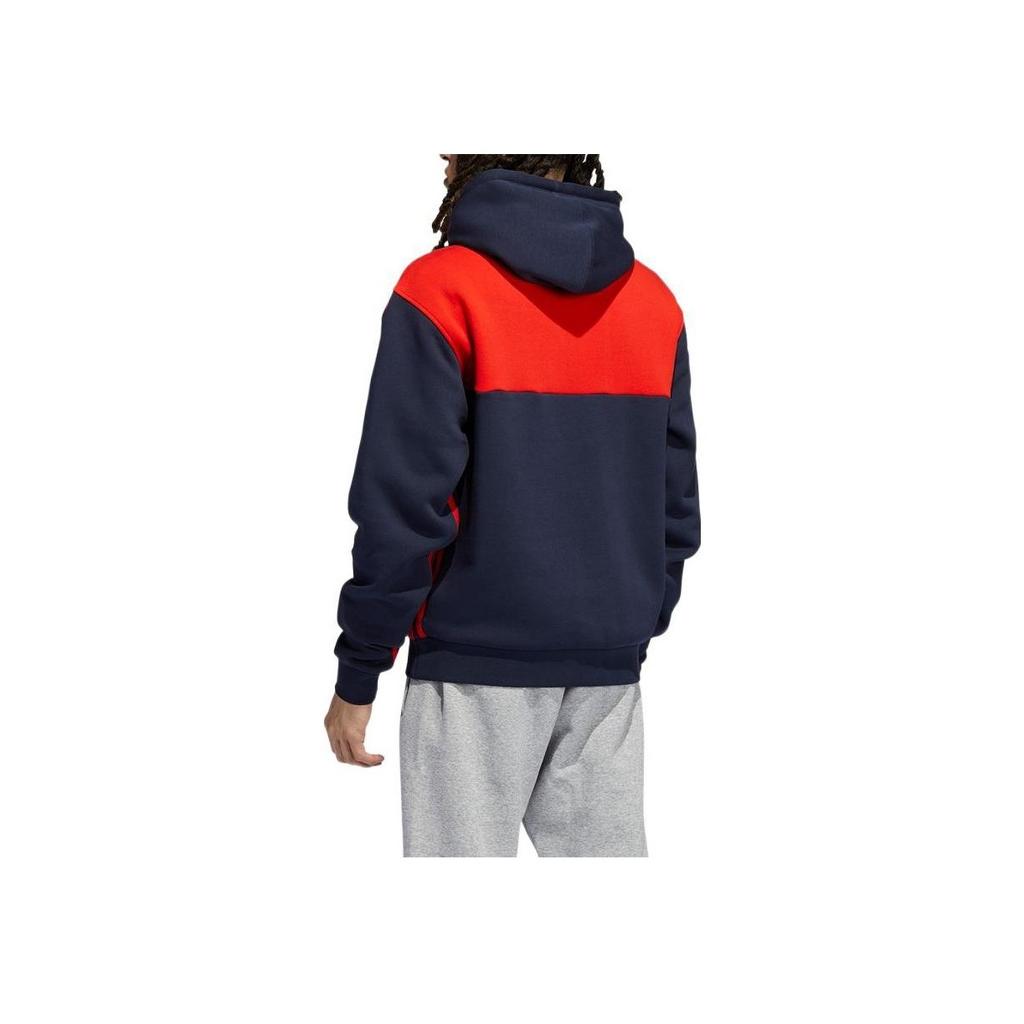 Adidas Originální Trefoil Color-Block Logo Klokaní kapsa Mikina s kapucí Pánské topy H31273