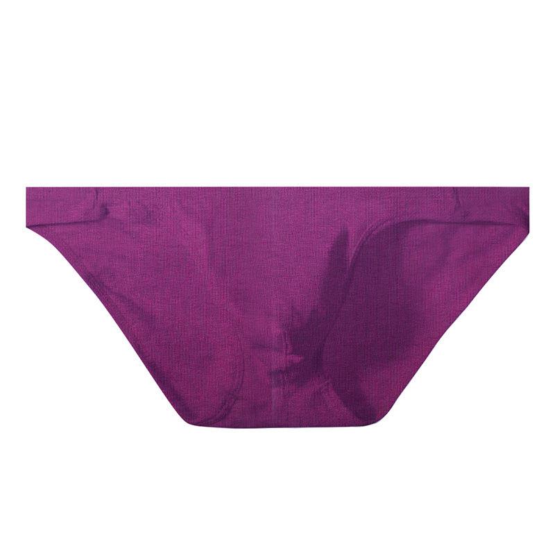

Sexy Men s Briefs Cotton Solid Color Simple Low-Rise Bikini Underwear Men s Thin Comfortable Underpants L красный