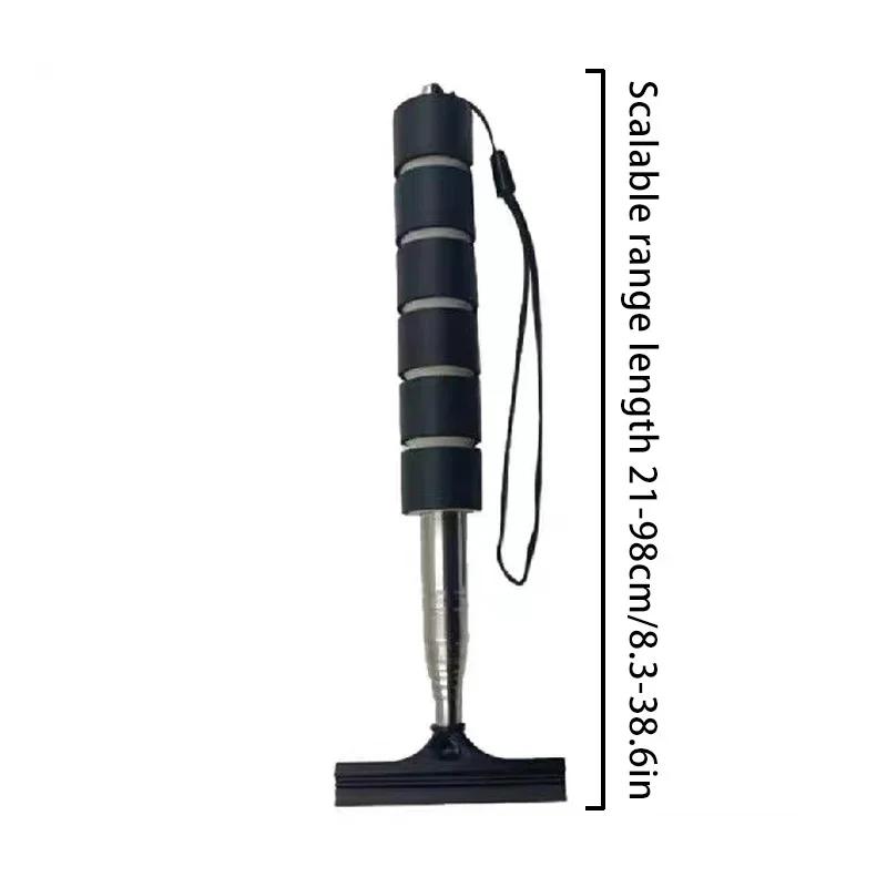 Car Side Mirror Portable Rainy Glass Window Cleaning Tool Wiper Telescopic Handle Squeegee Telescopic Rearview Mirror Squeegee