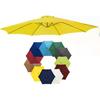 6/8 Ribs Patio Umbrella Replacement Canopy 6.5ft 7.5ft 9ft 10ft Market Umbrella Top Fit Outdoor Umbrella Canopy Beach Cantilever Umbrella (Color :