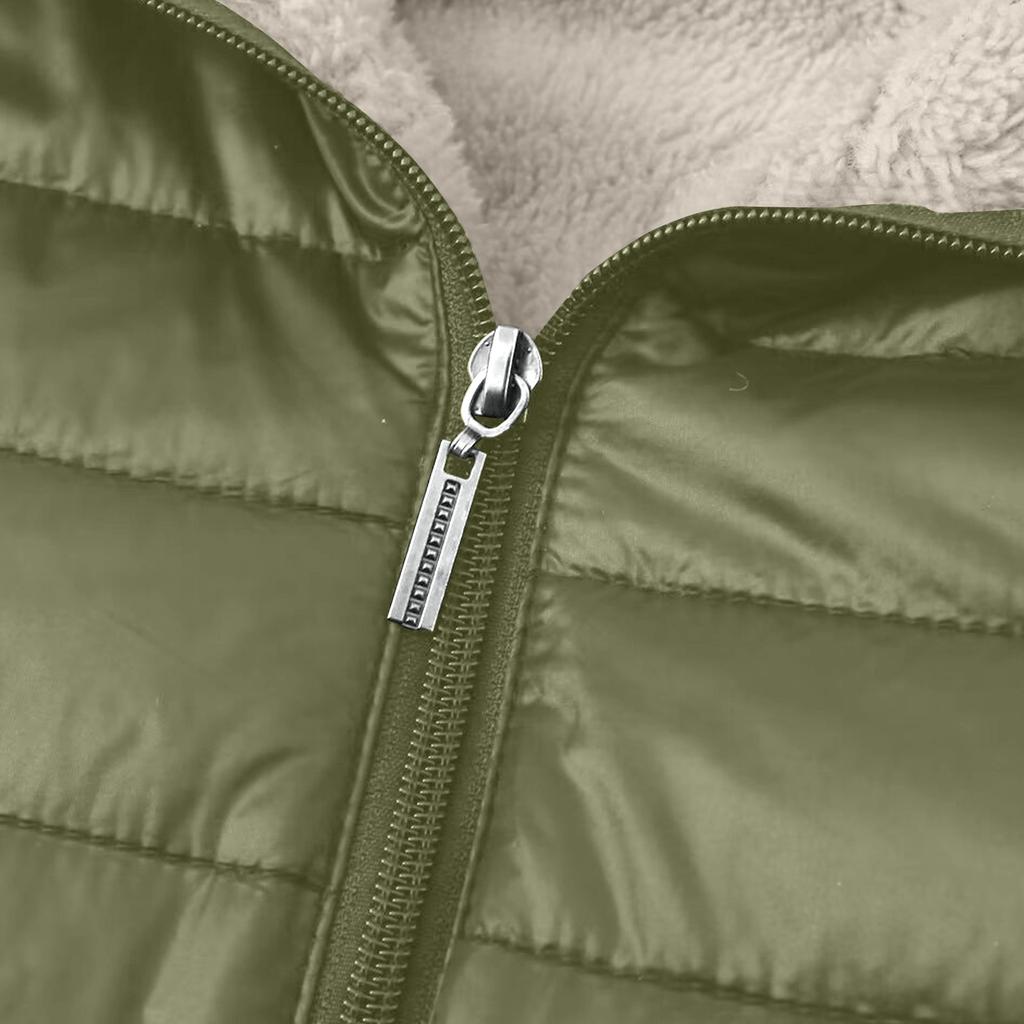 Women's Fashion Casual Coat Cotton Jacket Short Padded Loose Hooded Cotton Jacket