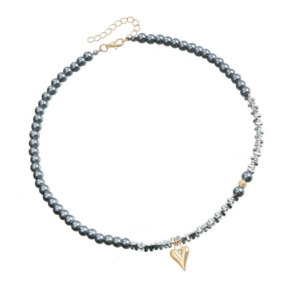 Bunte Halskette Perlen Halskette Verstellbare Kettenhalskette Stilvoller Halsschmuck Geeignet für Frauen und Mädchen Geschenk