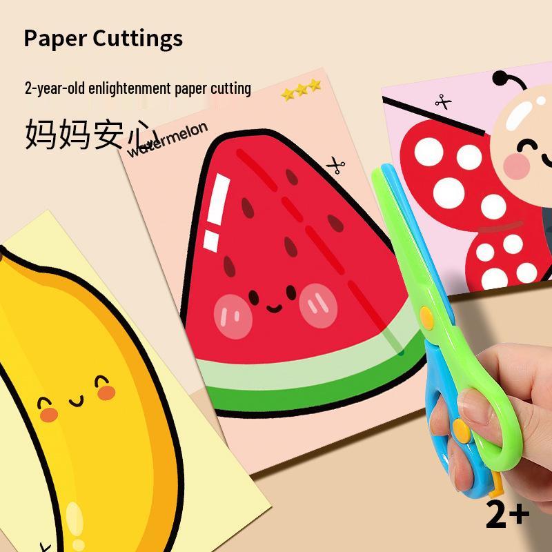 Montessori Paper Cutting Fun Toy for Early Education, Ages 2-6