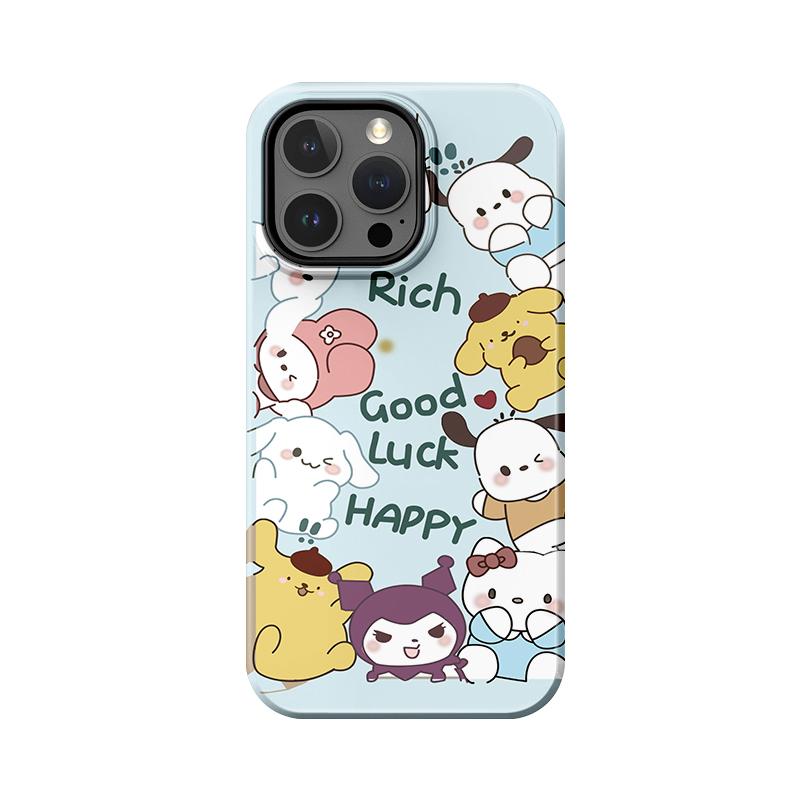 

Sublimation Coated Glossy Phone Case Hard Plastic +TPU Soft TPU Shell Cute Cartoon Patterned Full Protective Back Cover for iPhone Samsung iPhone 7 / iPhone 8