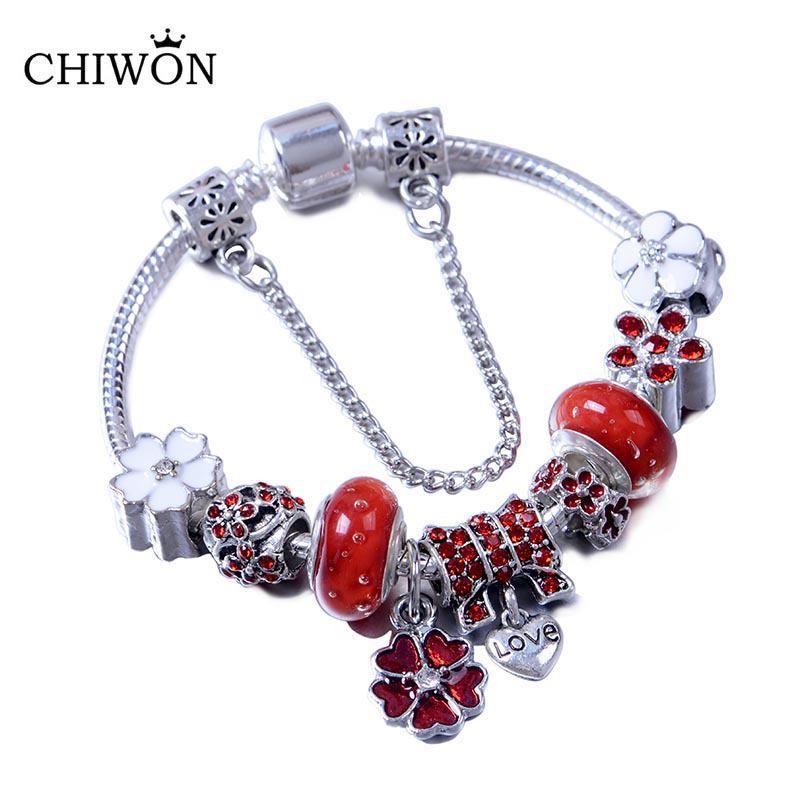 European & American Panjia DIY Retro Bracelet with Bubble Glass Beads