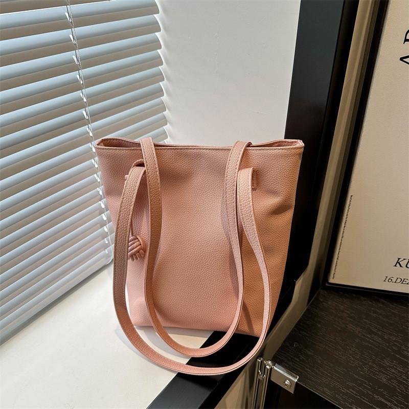 Single Color Solid Shoulder Underarm Square Bag Handbag Women Fashion Gifts