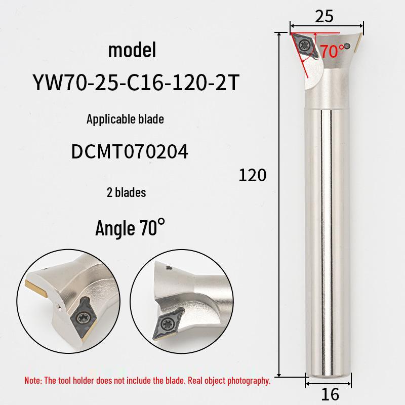 45°-75° CNC V-Shaped Dovetail Groove Milling Cutter with Inner Hole