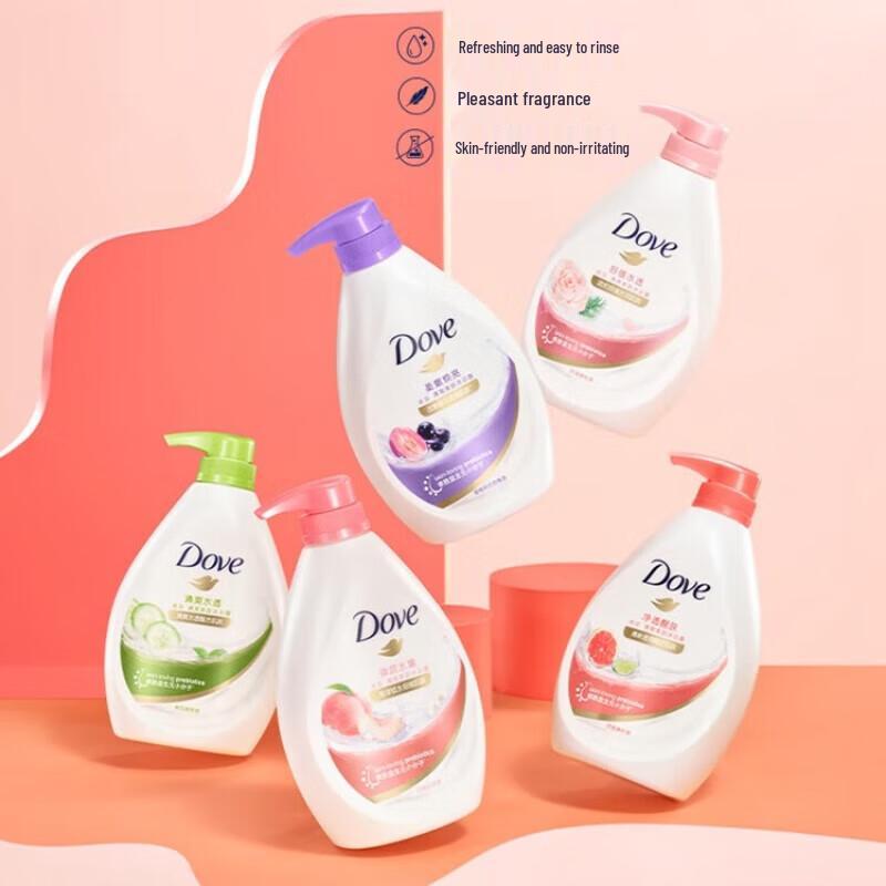 DOVE Assorted Body Wash Set (Refreshing Clear Skin & Cherry Blossom)