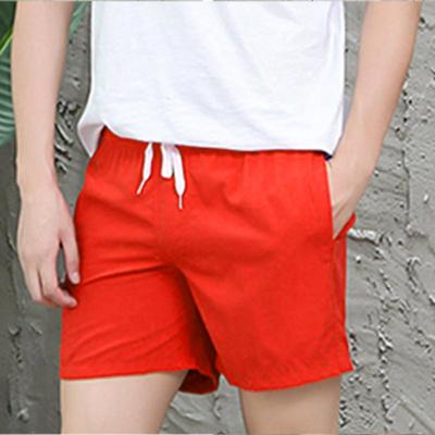 Men Shorts Quick-drying Beach Sports Casual Short Pants Solid Color Loose Swimming Fitness Cropped