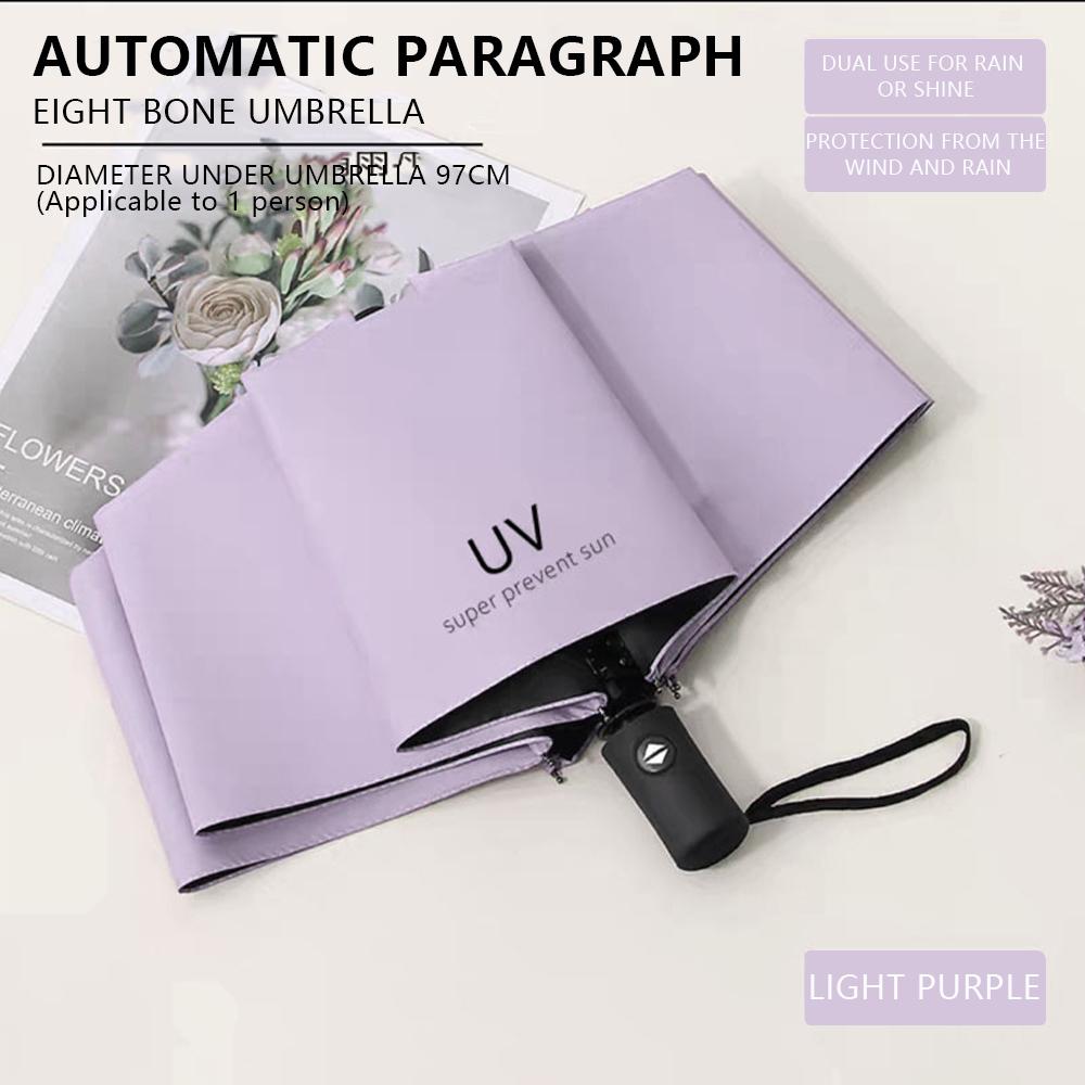 Umbrella Sunscreen Cartoon Sunny Rainy Automatic Folding Student Portable Parasol Shade Accessory Outdoor Gear