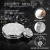 TOMALL Bling Center Console Multimedia Knob Button Cover Compatible with Cadillac CT5 CT6 XT4 XT5 XT6 Crystal Media Button Cover Trim Bling Interior