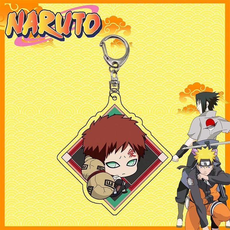 Anime Naruto Akryl nyckelring tillbehör Uzumaki Naruto Tecknad nyckelring