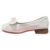 Shallow mouth round head soft leather grandma shoes comfortable versatile Doudou shoes women's 2025 spring and autumn new bow low heel single shoes