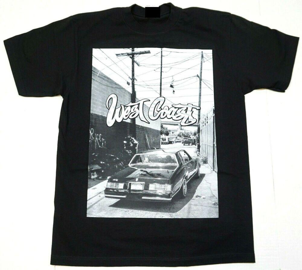 

Lowrider West Coast Low Rider Urban Streetwear Черная футболка унисекс