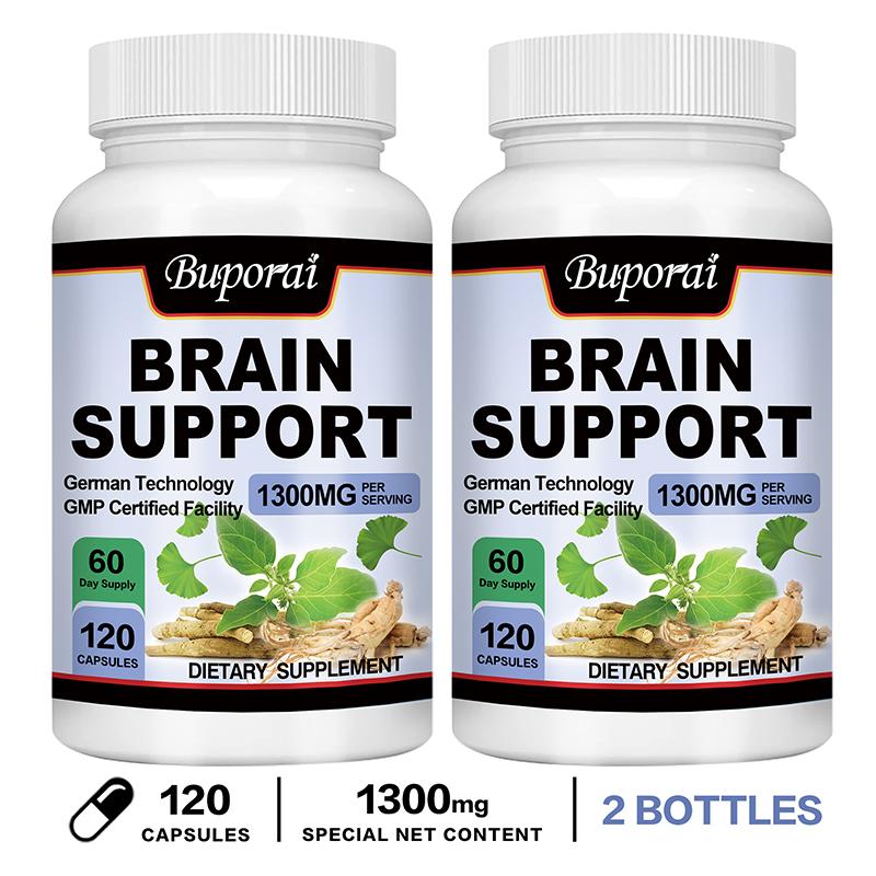 Ginkgo Biloba Ginseng Komplex Kapseln 1300mg — Kognitive Unterstützung, Fokusunterstützung, Tägliches Wohlbefinden