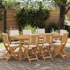 Outdoor Bistro Chairs with Cushions 8 Pcs Cream White 38 X 46 X 85 Cm