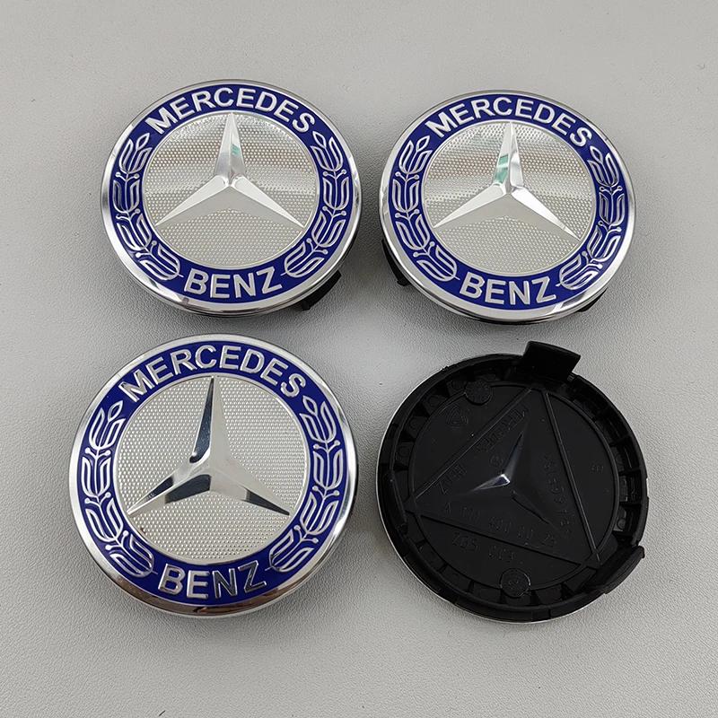 4pcs ABS 75mm Car For Mercedes Benz Wheel Center Hub Caps W176 W246 W203 W177 W204 W205 W212 W213 X156 W117 X253 W118 W166 W167