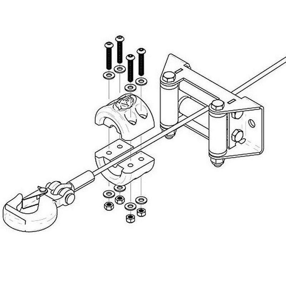 Univerzální zarážka háku navijákového lana Gumový chránič lana navijáku Navijáky Pro Offroad ATV UTV Montážní příslušenství navijáku Černá