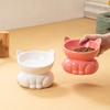 Ceramic Pet High Foot Bowl Cute Dog Food Feeding Basin Pet Supplies Cat Bowl  Neck Protection