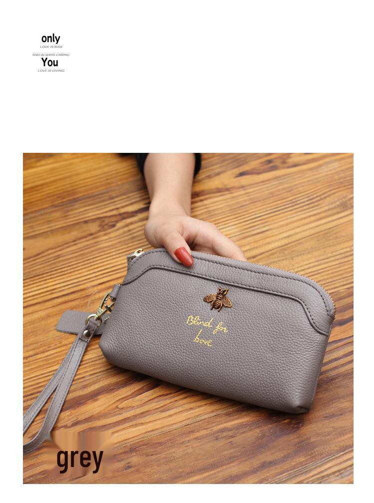Women's Honeybee Shell-Shaped Long Clutch Wallet