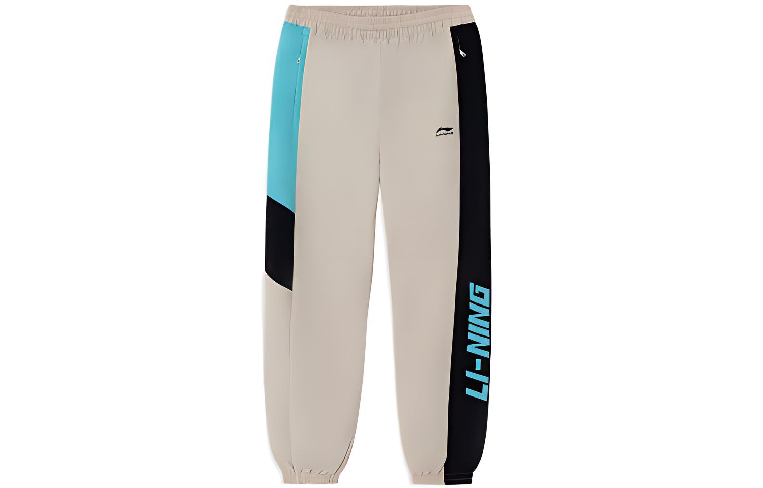 Li Ning Sports Life Collection Sweatpants Men s Oat Gray AYKS033-1 L