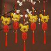2026 Year of The Horse Pendant Chinese New Year Feng Shui Zodiac Horse Charm with Tassel for Spring Festival Car Rearview Mirror Home Decor