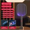 Foldable Electric Mosquito Killer Rechargeable Electric Mosquito Swatter Racket Insect Killer with UV Light Bug Zapper 3500V