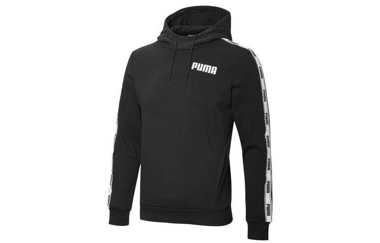 PUMA Sweatshirts Men`s Black Hooded Moderate