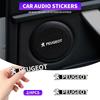Style de Voiture Audio Décorer Badge Emblème Autocollant en Aluminium 3D Pour Peugeot 206 207 208 306 307 308 508 106 107 108 2008 3008 5008