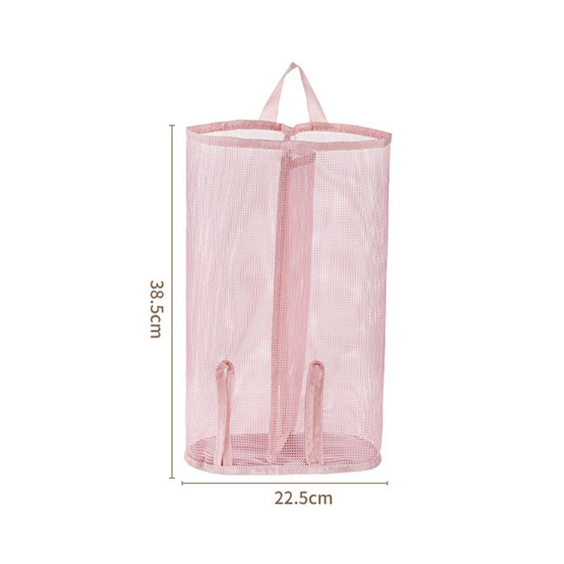 1pcs Pink Hanging Organizer Storage Bag,Polyester Fiber Sock Mesh Bags for Wardrobe Organizers,Space Saving Organiser for Bra
