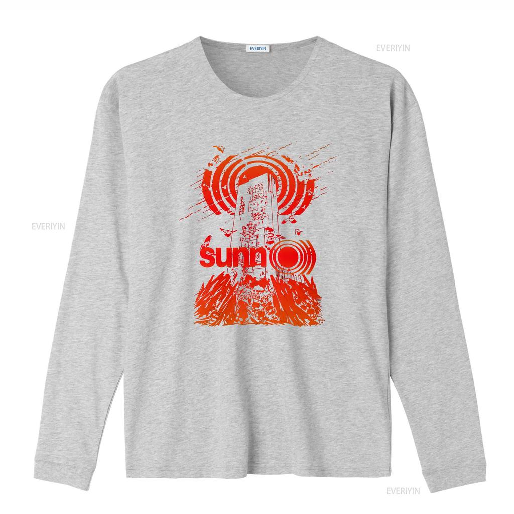 Sunn O T Shirt Drone Metal vintage Washed homme Slightly Stretched Top For Everyday Wear Casual fashion designer clothes