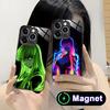 Anime Neon C.C Phone Case for iPhone 17 16 15 14 13 12 11 Air Pro Max Plus Mini Glass MagSafe Cover