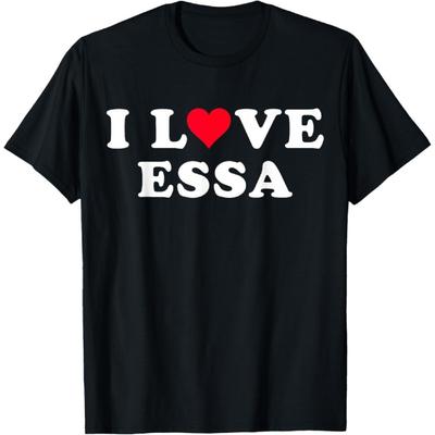 I Love Essa Matching Girlfriend & Boyfriend Essa Name T-Shirt