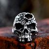 2025 Retro Simple Men's Ring Ghost Head Skull Ring Personalized Trend Ring