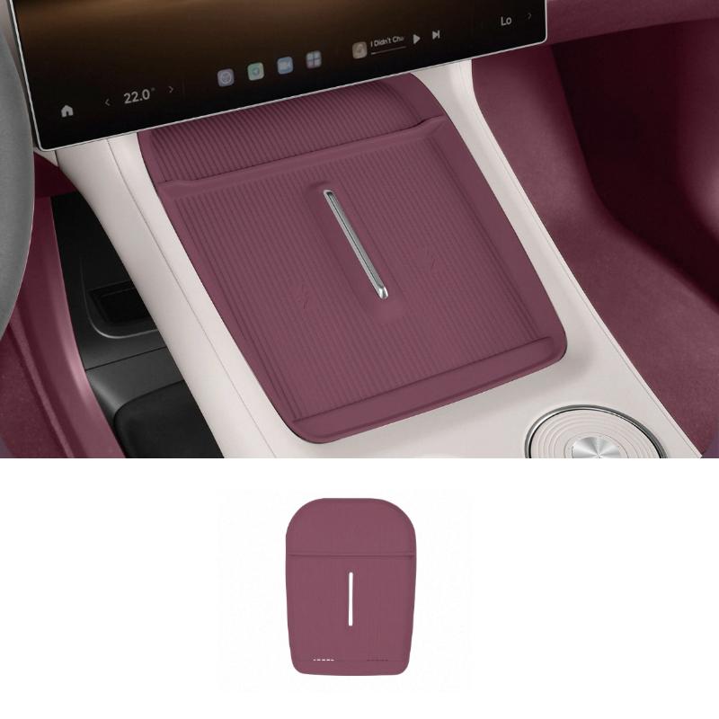 For Xiaomi YU7 2025 2026 Central Control Wireless Charging Silicone Pad Water Cup Pad Storage Pad Accessories