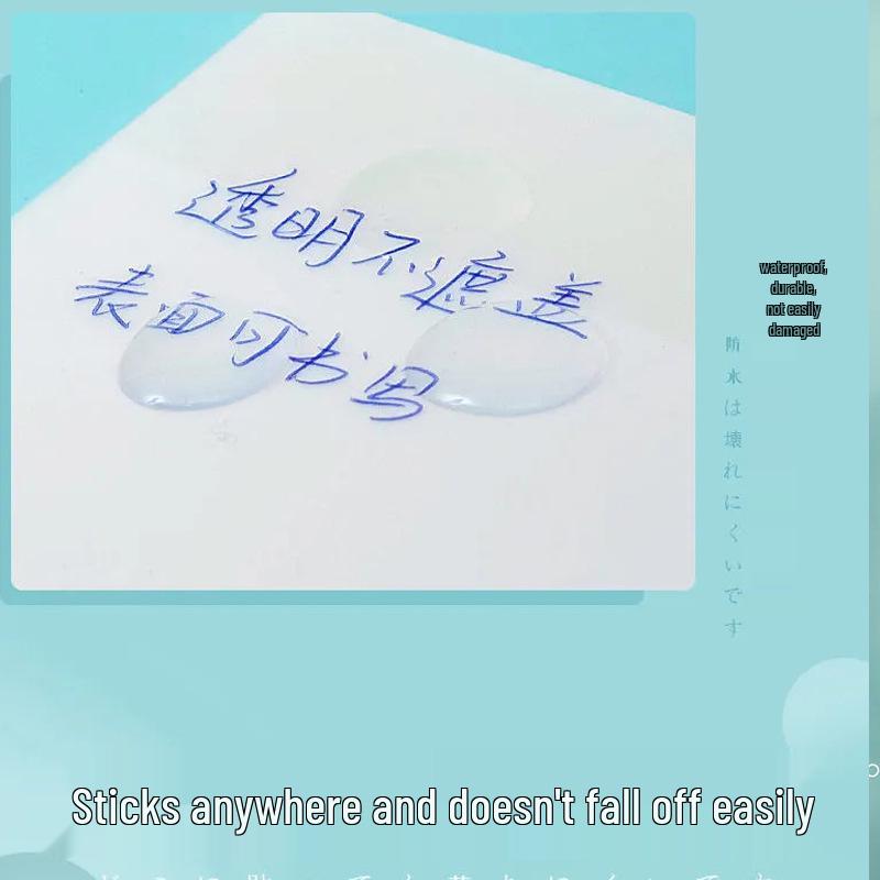 PET Transparente Haftnotizen, Wasserdichte durchsichtige Notizblöcke, Ins Style Serie