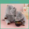 Plush Rhino Toy Animal Doll Gift For Kids Sleep Comforters For Children