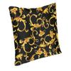Soft Gold Baroque Throw Pillow Cover Decoration Custom Square Cushion Cover 40x40 Pillowcover for Sofa