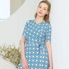 Lipbbam Creola Easy Corin Artwork Pattern Wrap Dress Ldm54bw01
