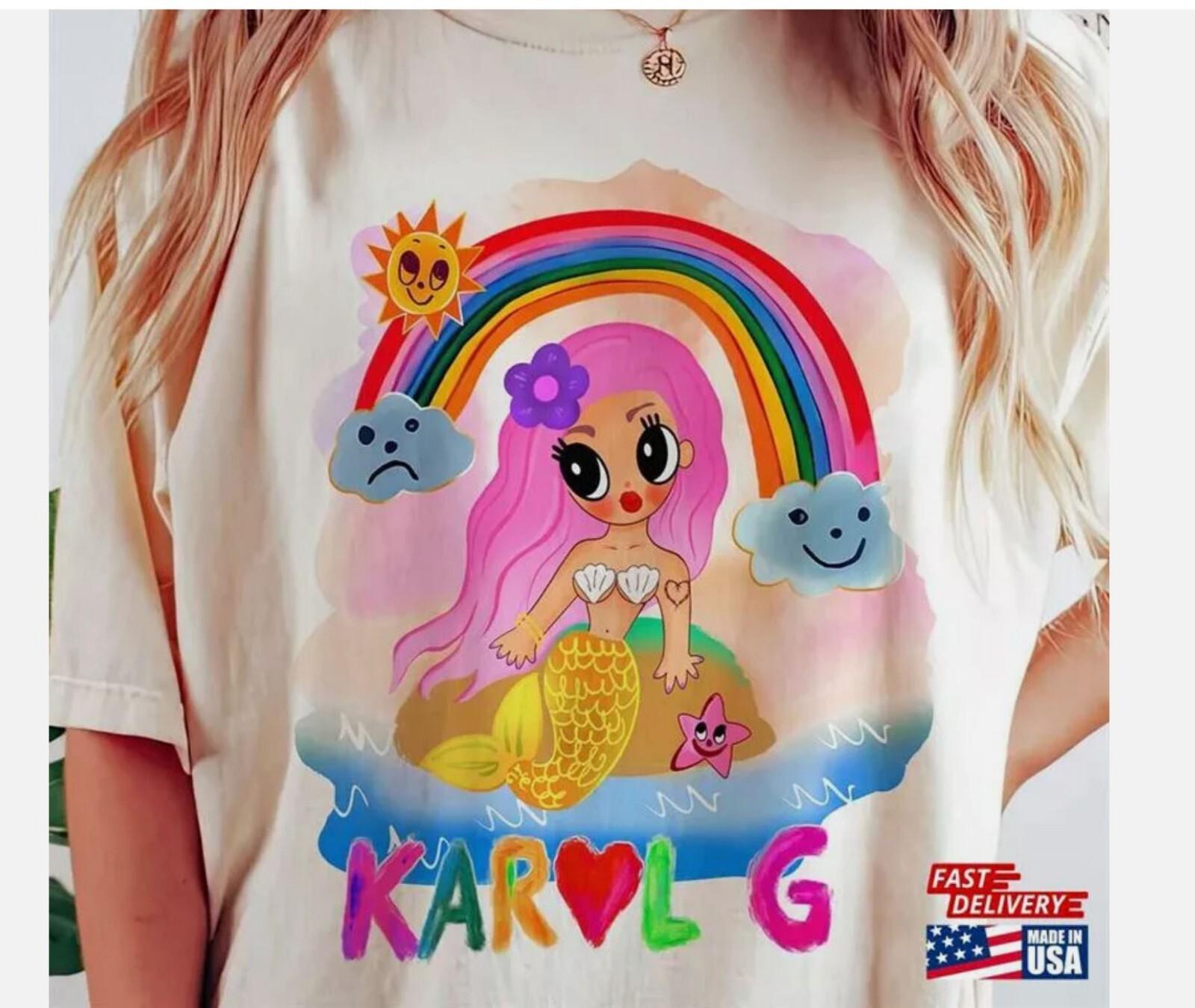 Retro Karol G Shirt Vintage 90S For Fan Unisex Shirt Unisex T-Shirt S